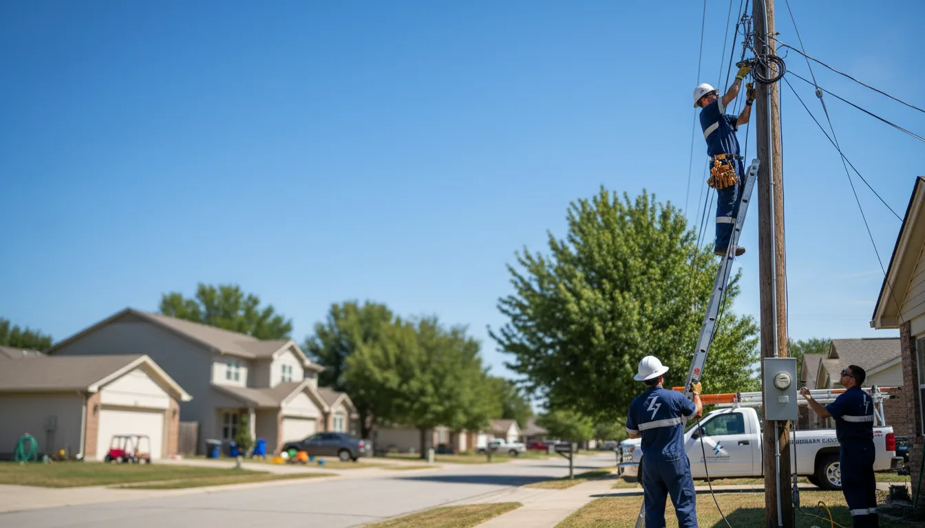 Residential electrician providing installation services in Saxonburg, PA
